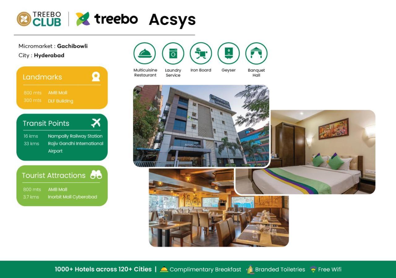 Hotel Treebo Acsys, Gachibowli Hajdarabad Zewnętrze zdjęcie